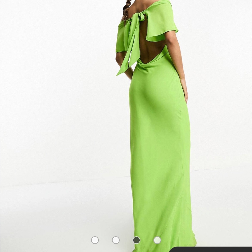 Green asos party dress